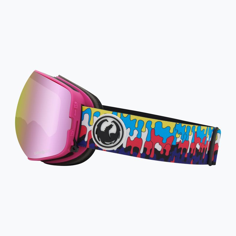 Occhiali da sci DRAGON X2S drip/lumalens pink ion/dark smoke 9