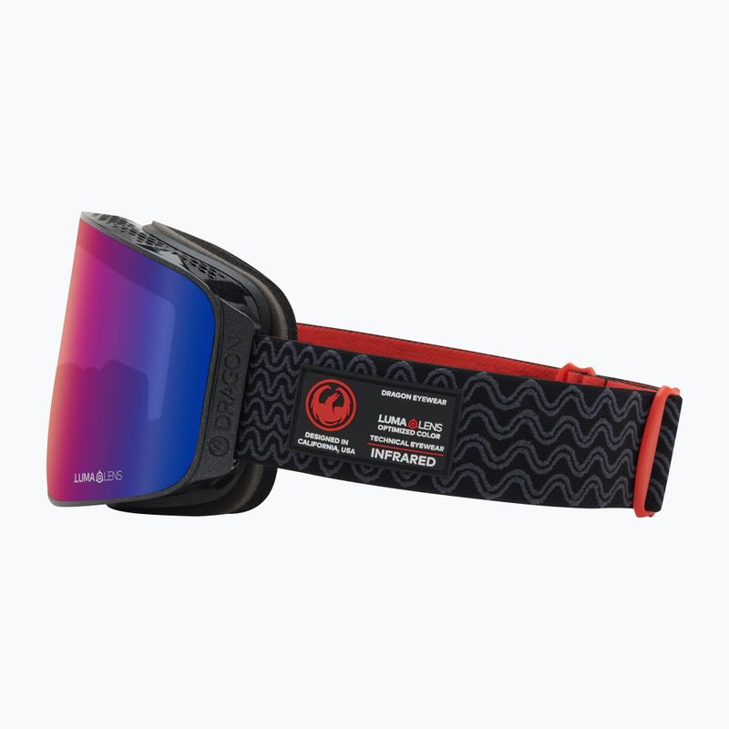 Occhiali da sci DRAGON NFX MAG OTG ossidiana/lumalens solace ir/violet 9