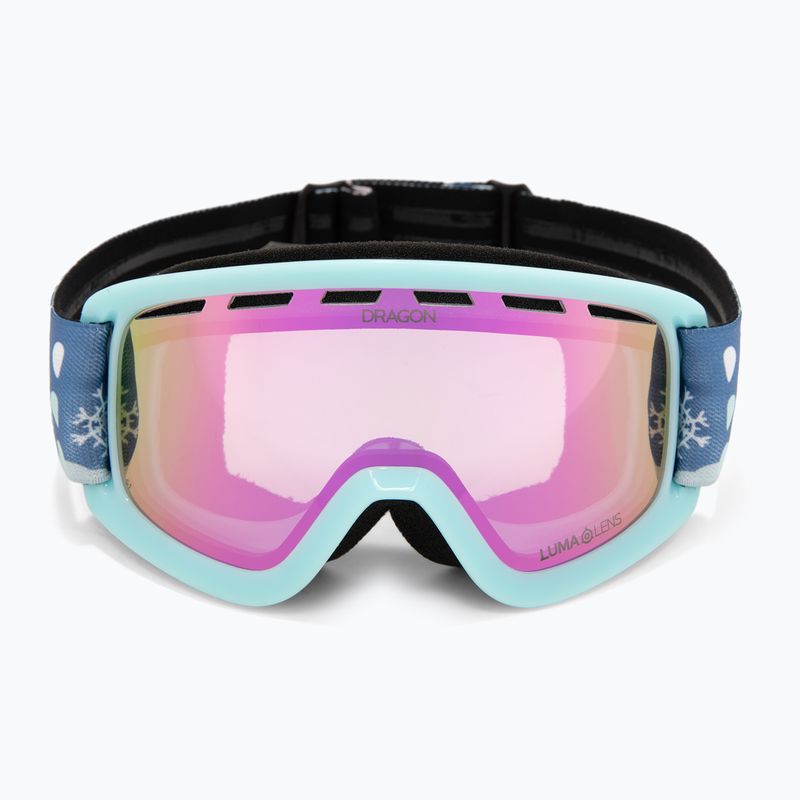 Maschera da sci junior Dragon LIL D snow dance/lumalens pink ion 2