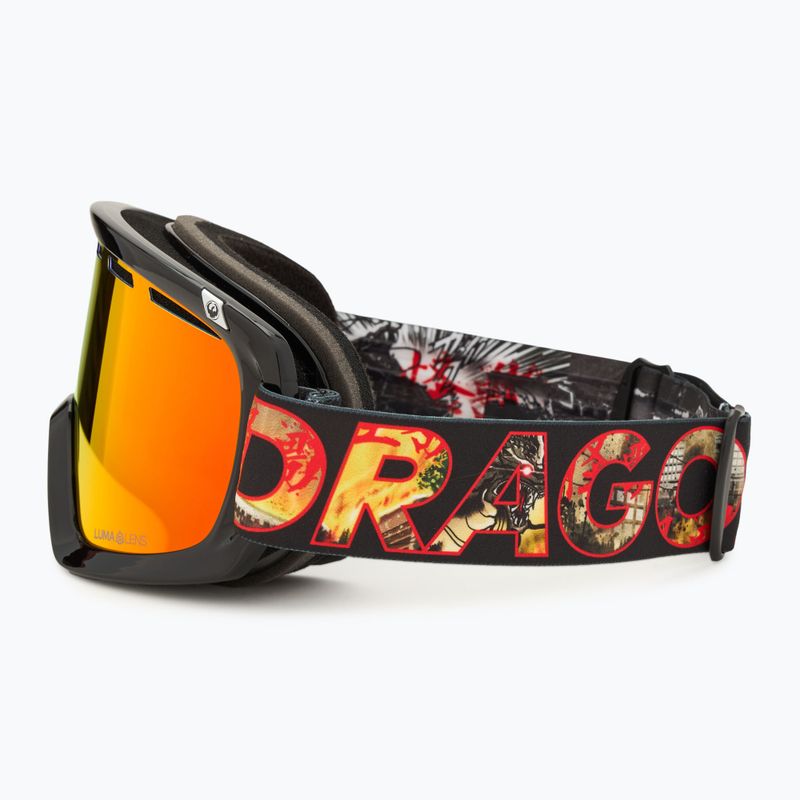DRAGON D1 OTG occhiali da sci klash/lumalens red ion+lumalens rose 5