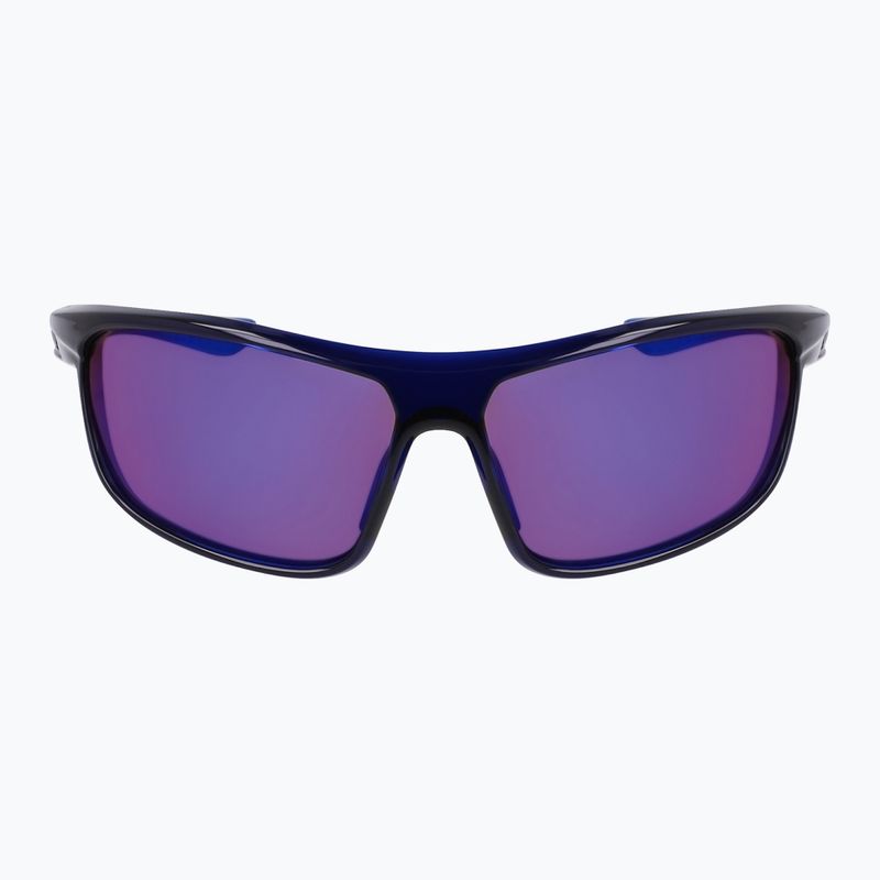 Occhiali da sole Nike Windtrack Run E mezzanotte marina/ tinta strada/ specchio blu 2