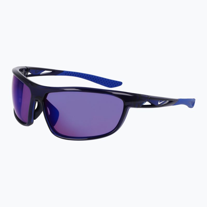 Occhiali da sole Nike Windtrack Run E mezzanotte marina/ tinta strada/ specchio blu 3