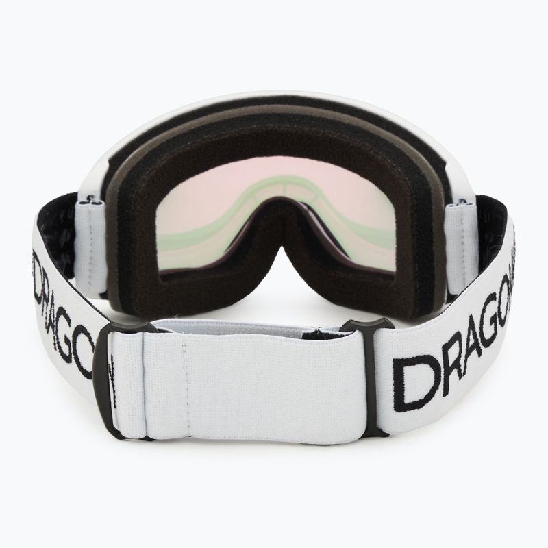 Occhiali da sci DRAGON DXT OTG bianco/rosa ionico 3