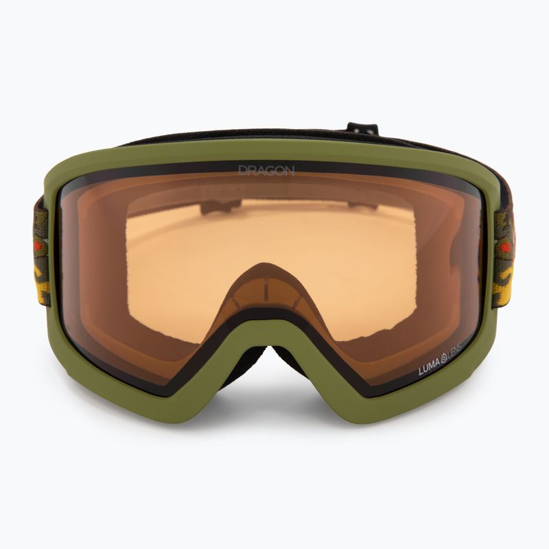 Maschera da sci DRAGON DX3 L OTG leafy camo/lumalens amber 2