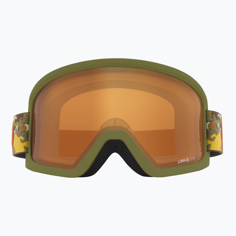 Maschera da sci DRAGON DX3 L OTG leafy camo/lumalens amber 2