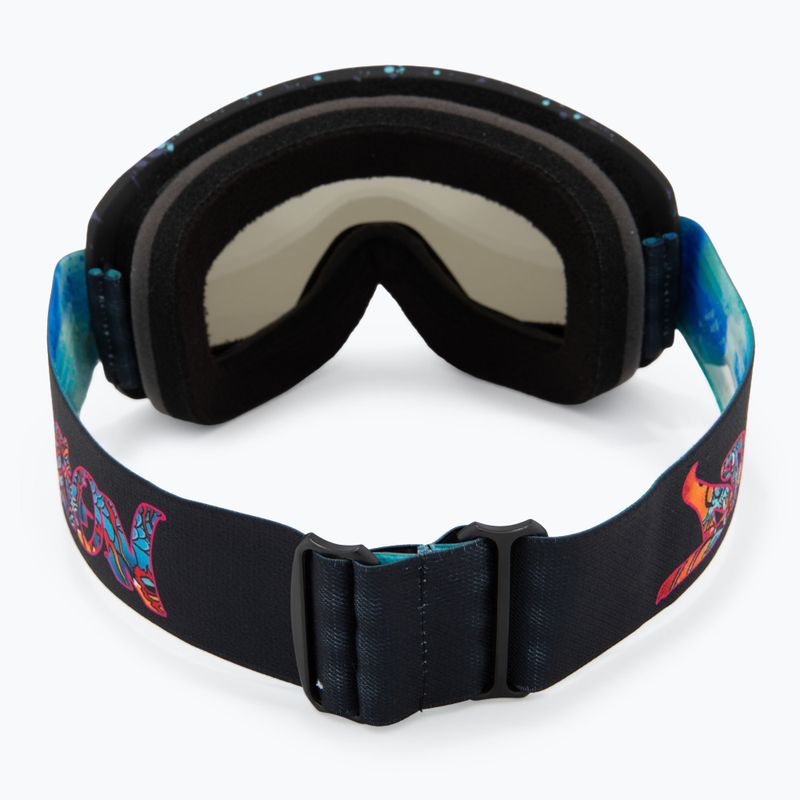Maschera da sci DRAGON D1 OTG rattle can/lumalens dark smoke/lumalens flash blue 4