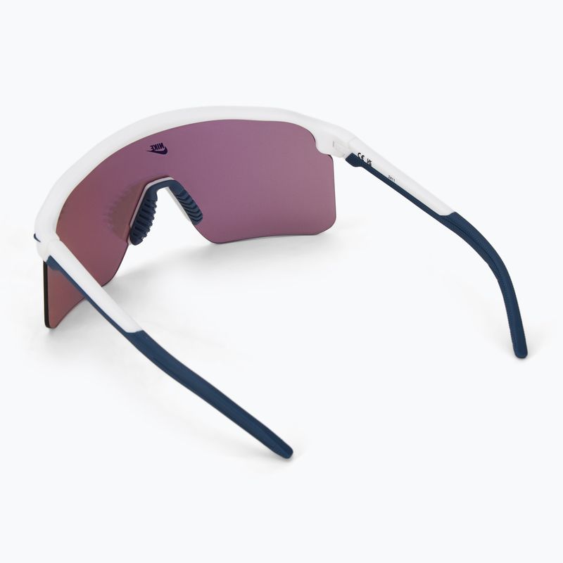Occhiali da sole Nike Expedition Shield E bianco opaco/cromo stradale a specchio 2