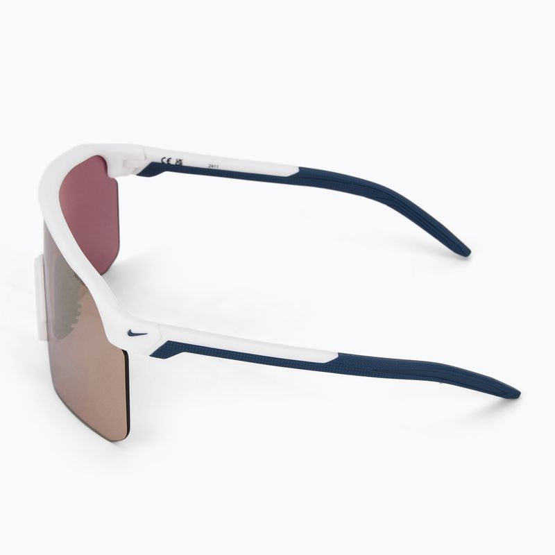 Occhiali da sole Nike Expedition Shield E bianco opaco/cromo stradale a specchio 4