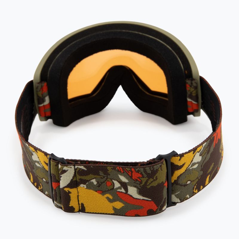 Maschera da sci DRAGON DX3 OTG leafy camo/lumalens amber 3