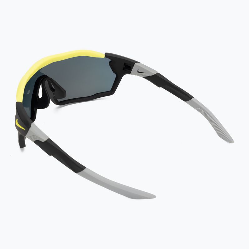 Occhiali da sole Nike Show X Rush nero opaco/colore campo 2