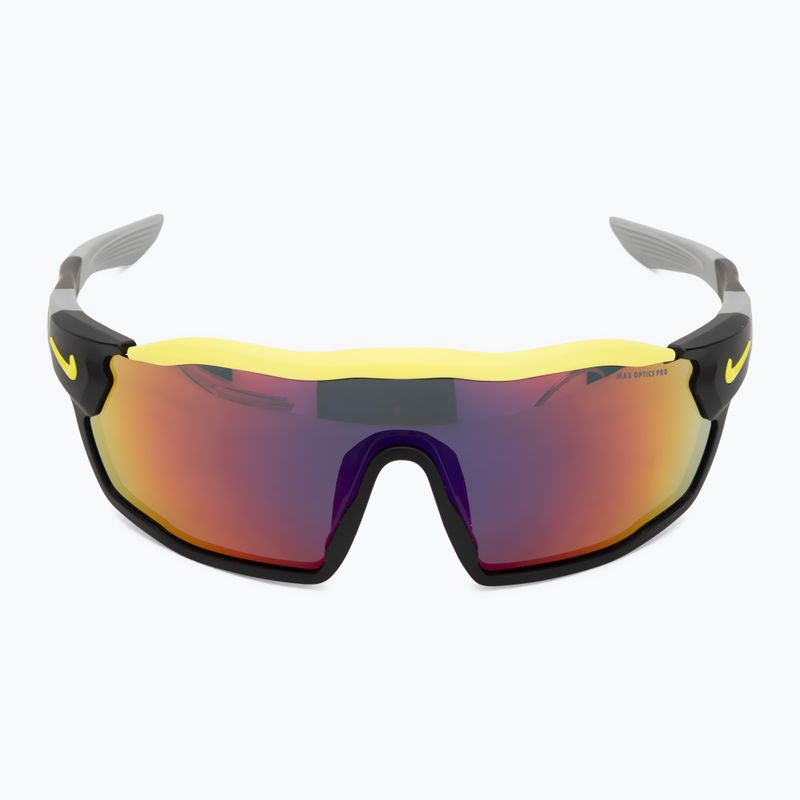 Occhiali da sole Nike Show X Rush nero opaco/colore campo 3