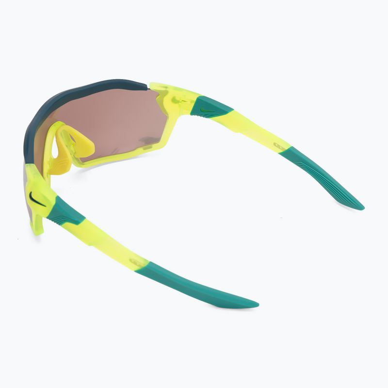 Occhiali da sole Nike Show X Rush opaco volt/cromo a specchio 2