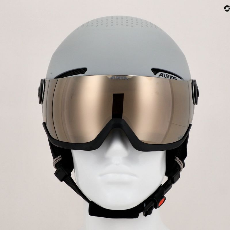 Casco da sci Alpina Arber Visor Q Lite grigio opaco 7