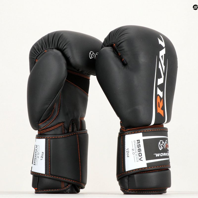 Guantoni da boxe Rival Workout Sparring 2.0 nero 10