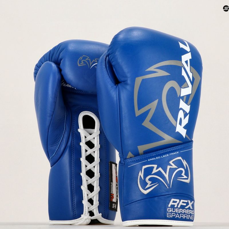Guanti da boxe Rival RFX-Guerrero Sparring -SF-H blu 9