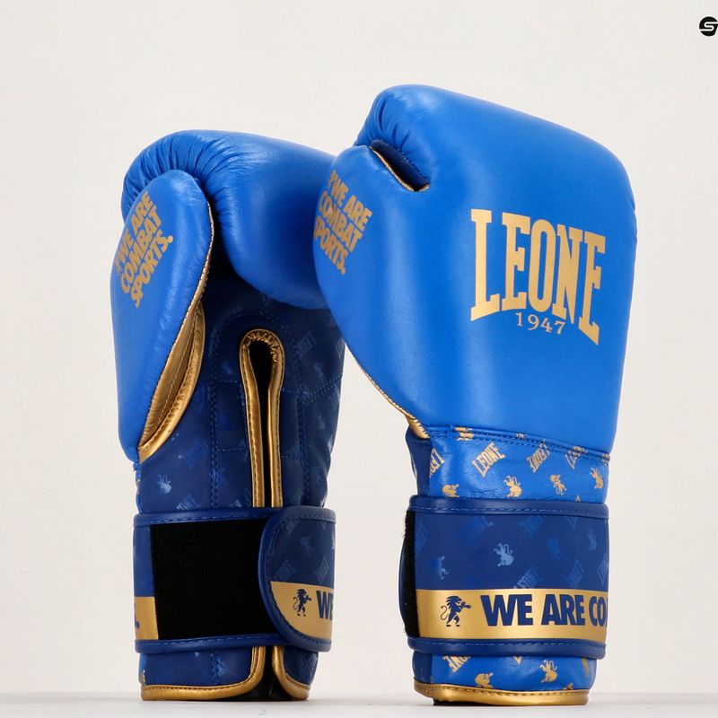 Guanti da boxe LEONE 1947 DNA blu 14