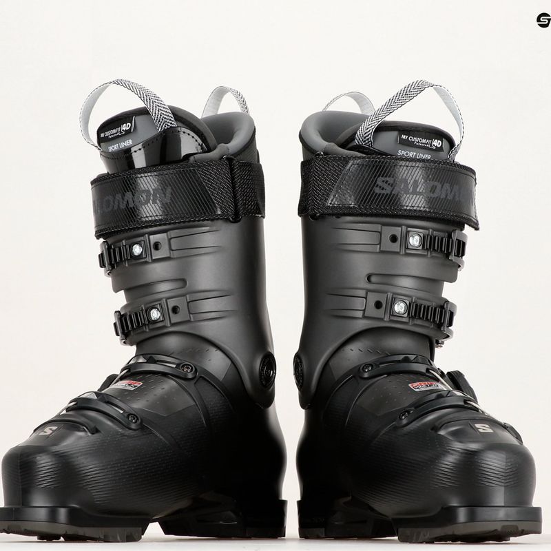 Scarponi da sci da uomo Salomon S Pro Supra Boa 110 nero/beluga/titanio met 12