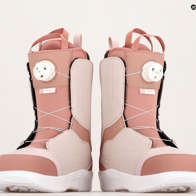 Scarponi da snowboard da donna Salomon Pearl Boa ash rose/lilac ash/white 12
