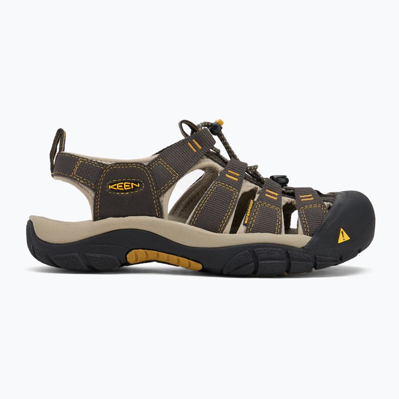 KEEN Newport H2 - sandali da uomo - corvino / alluminio 2