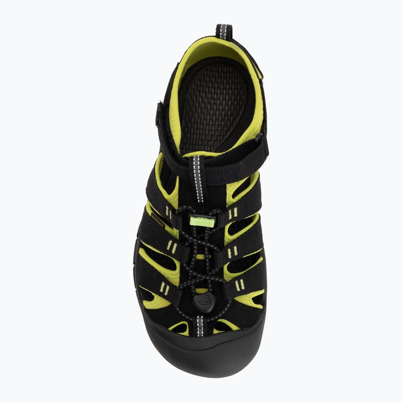 Sandali per bambini KEEN Newport H2 black/lime green 5