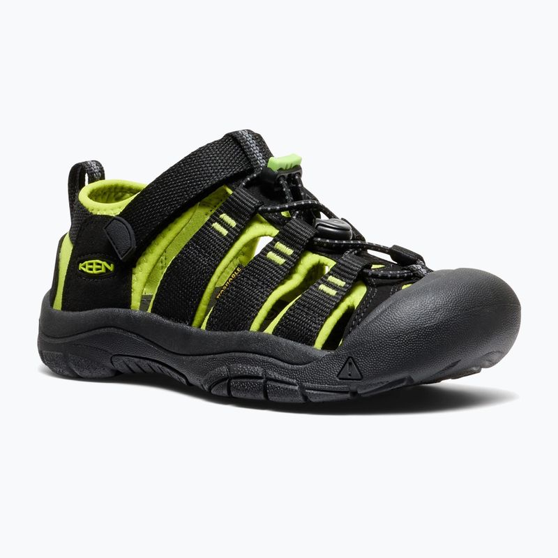 Sandali per bambini KEEN Newport H2 black/lime green