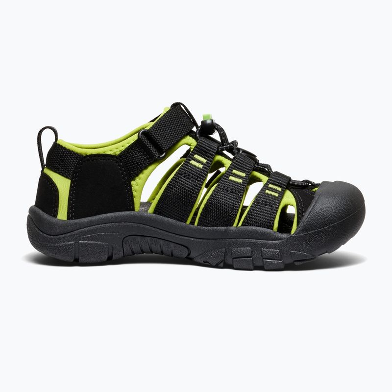 Sandali per bambini KEEN Newport H2 black/lime green 3