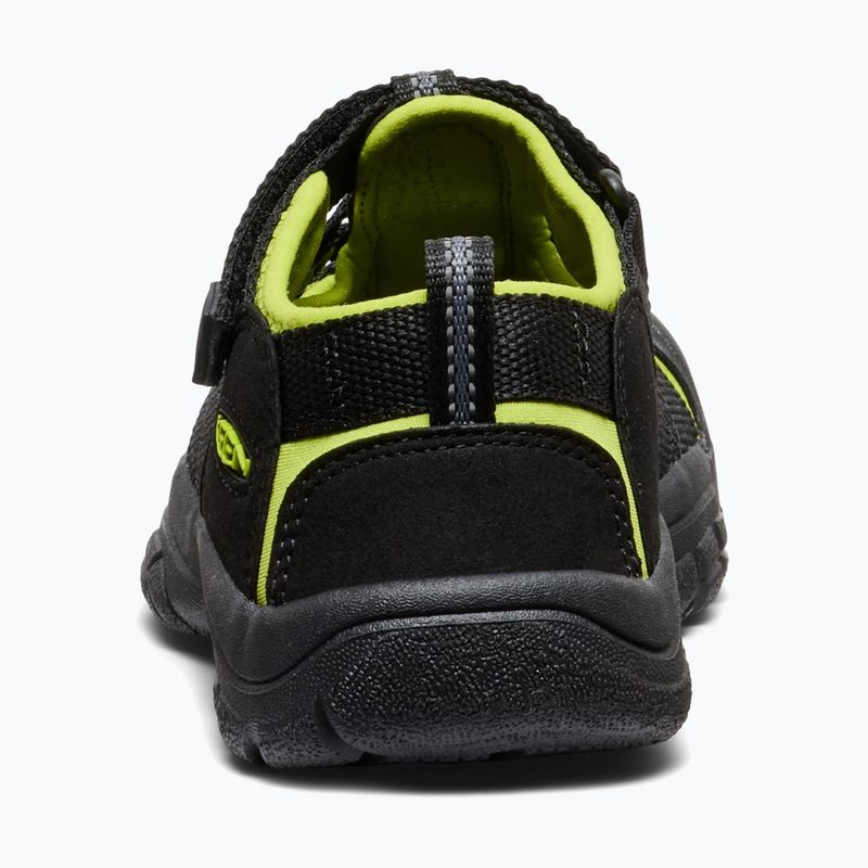 Sandali per bambini KEEN Newport H2 black/lime green 5