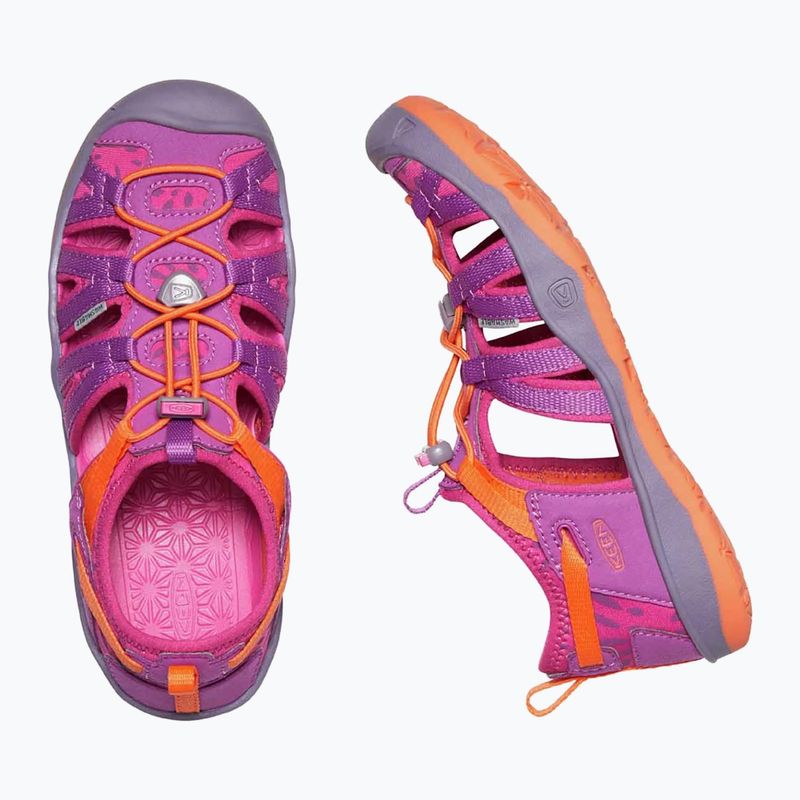 KEEN Moxie, sandali da trekking per bambini in vino viola/nasturzio 10