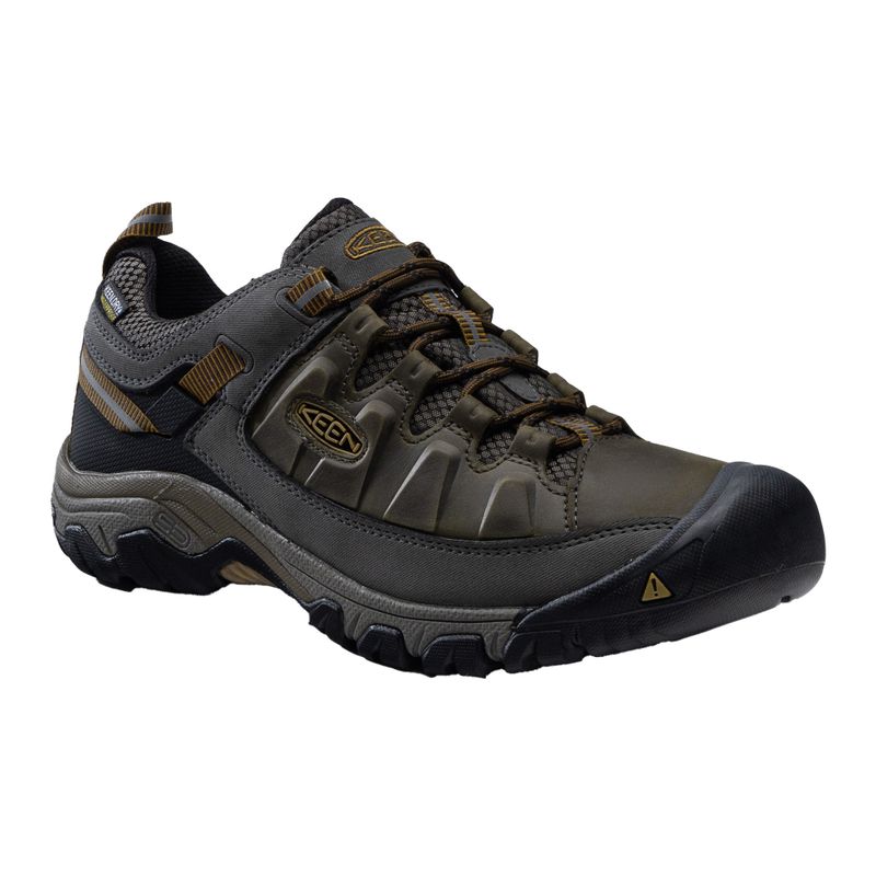 KEEN Targhee III WP - Stivali da trekking da uomo nero oliva/marrone dorato