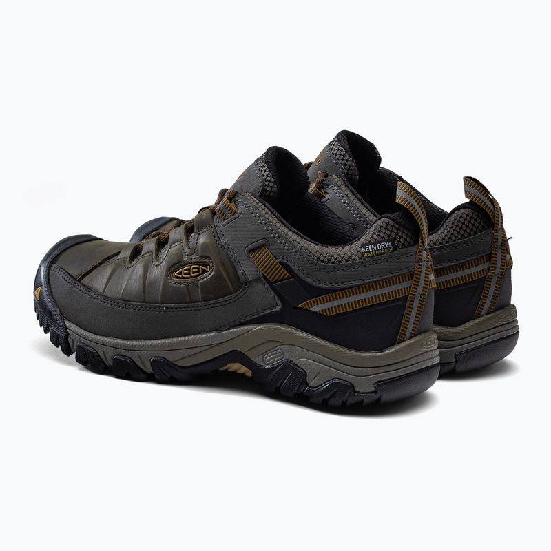 KEEN Targhee III WP - Stivali da trekking da uomo nero oliva/marrone dorato 3