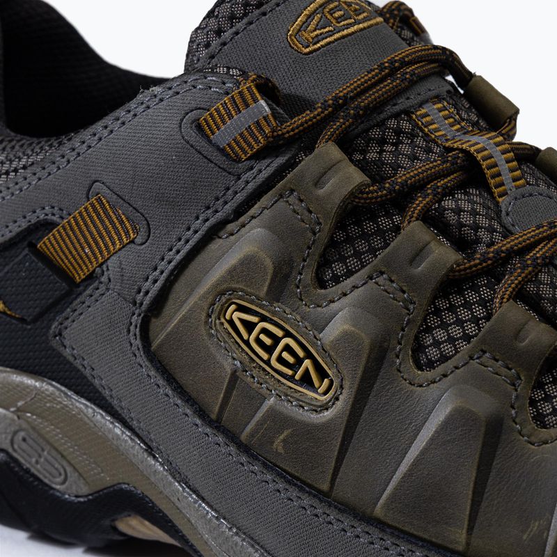 KEEN Targhee III WP - Stivali da trekking da uomo nero oliva/marrone dorato 8
