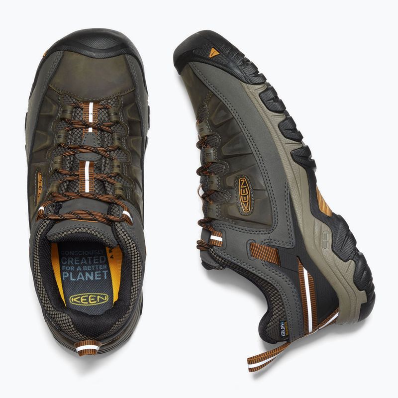 KEEN Targhee III WP - Stivali da trekking da uomo nero oliva/marrone dorato 11