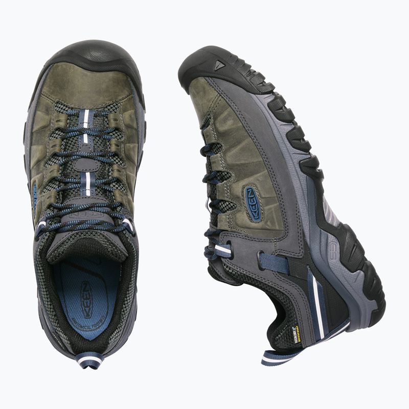 KEEN Targhee III WP scarpe da trekking da uomo grigio acciaio/blu capitano 13