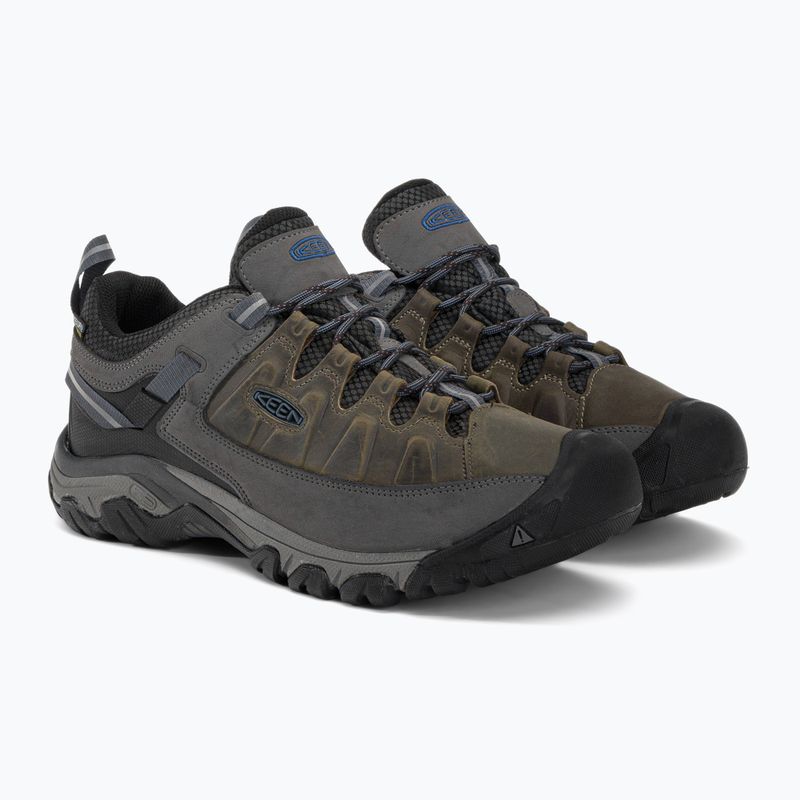 KEEN Targhee III WP scarpe da trekking da uomo grigio acciaio/blu capitano 4