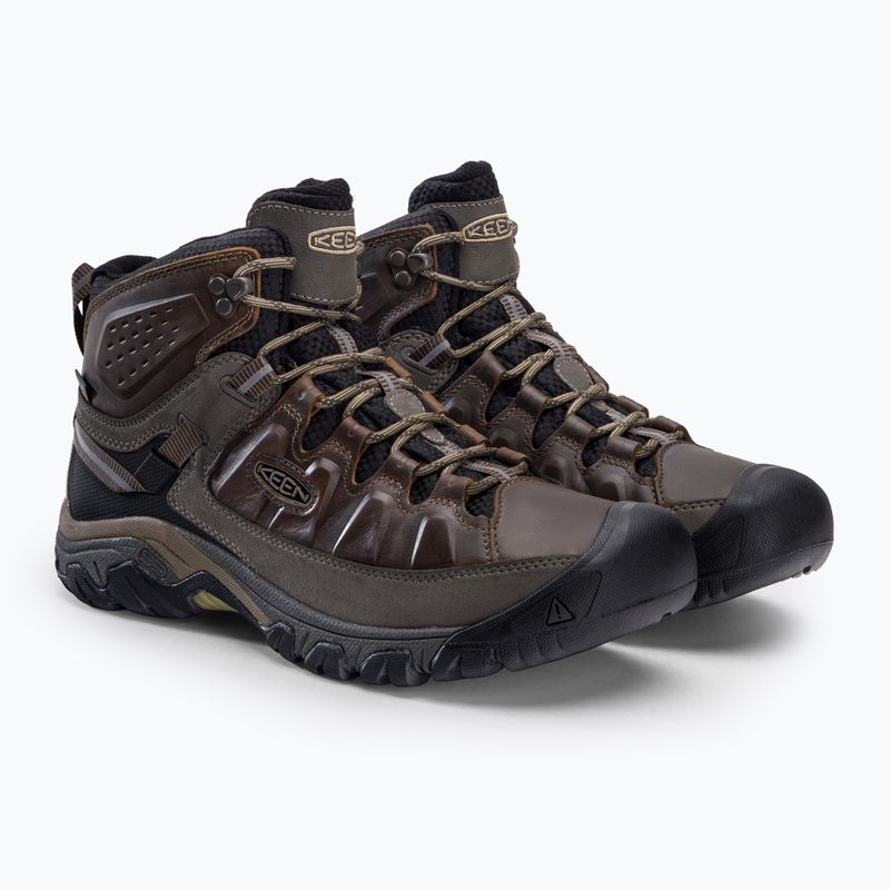 Scarpe da trekking da uomo KEEN Targhee III Mid WP bungee cord / nero 5