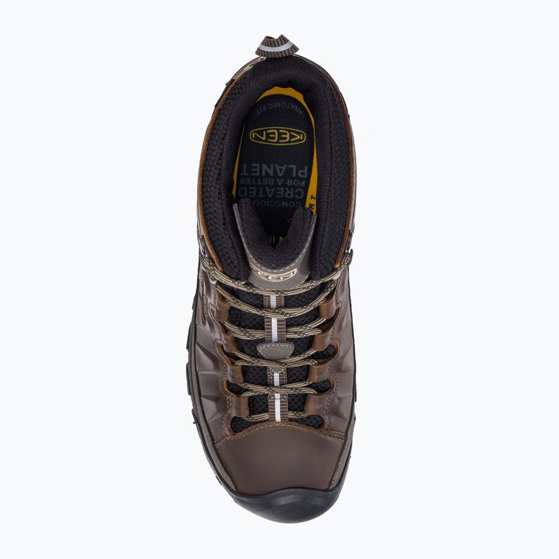 Scarpe da trekking da uomo KEEN Targhee III Mid WP bungee cord / nero 6