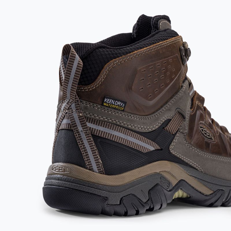 Scarpe da trekking da uomo KEEN Targhee III Mid WP bungee cord / nero 8