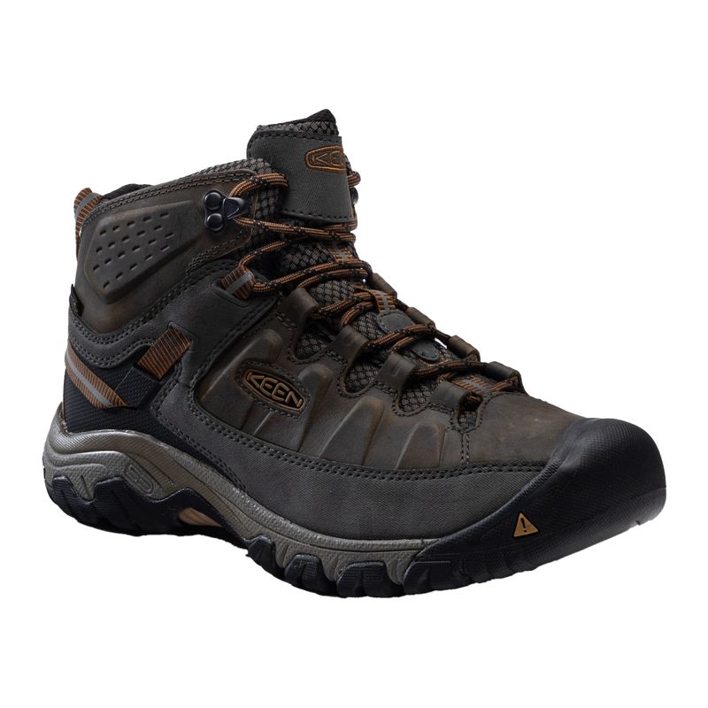 KEEN Targhee III Mid WP - Stivali da trekking da uomo nero oliva/marrone dorato