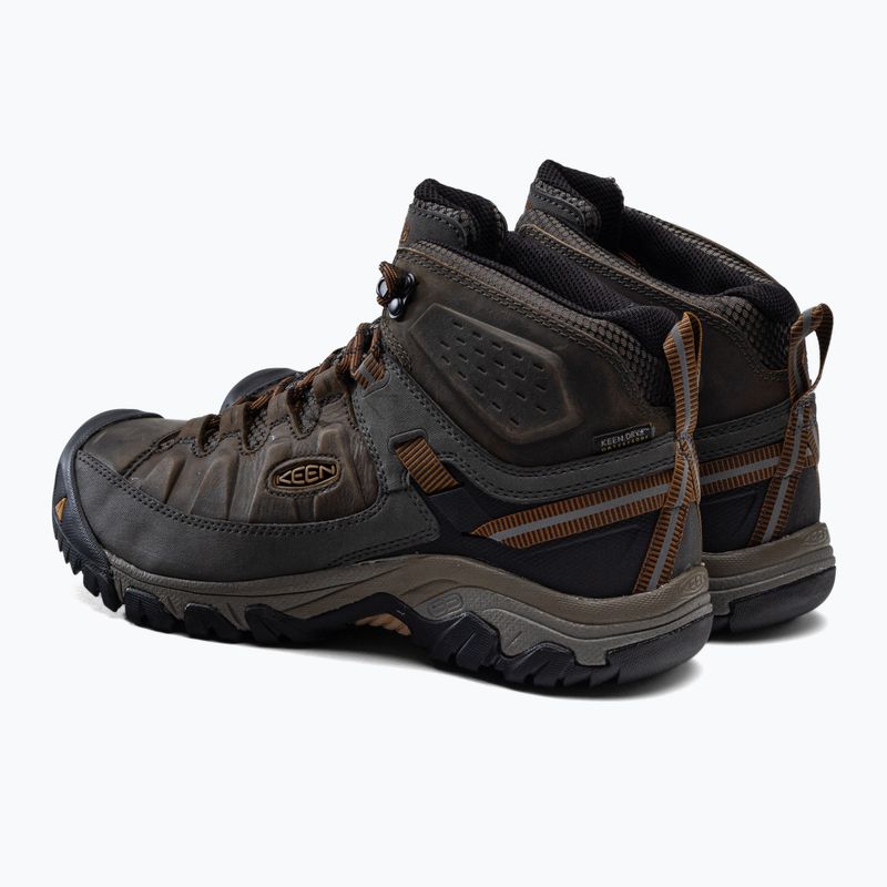 KEEN Targhee III Mid WP - Stivali da trekking da uomo nero oliva/marrone dorato 3
