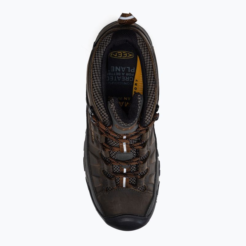 KEEN Targhee III Mid WP - Stivali da trekking da uomo nero oliva/marrone dorato 6