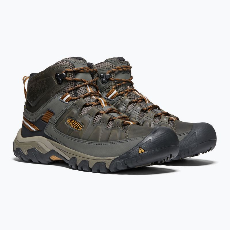 KEEN Targhee III Mid WP - Stivali da trekking da uomo nero oliva/marrone dorato 12