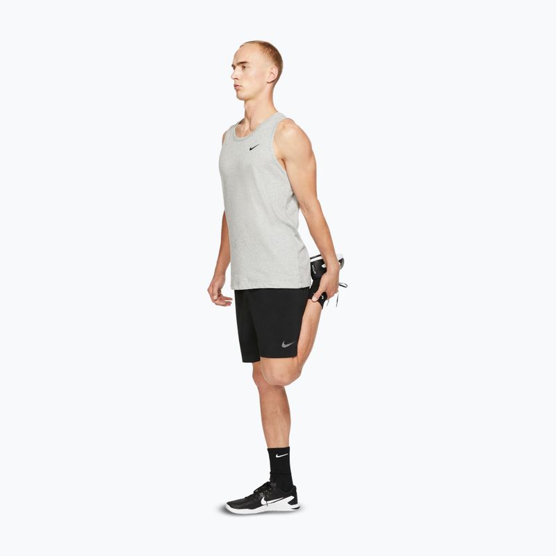 Maglietta da allenamento da uomo Nike Dri-Fit TT dark grey heather/black 2