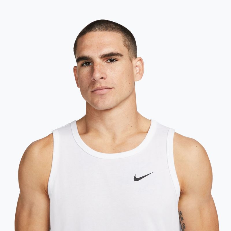 Maglietta da allenamento da uomo Nike Dri-Fit TT white/black 4