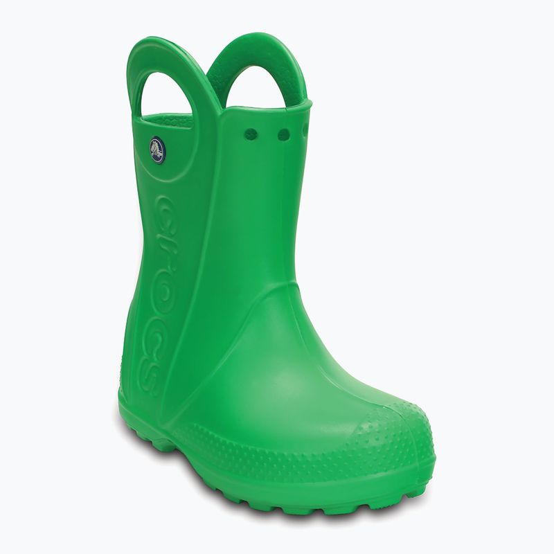 Crocs Handle It Rain Boot Bambini Kaloos verde erba 8