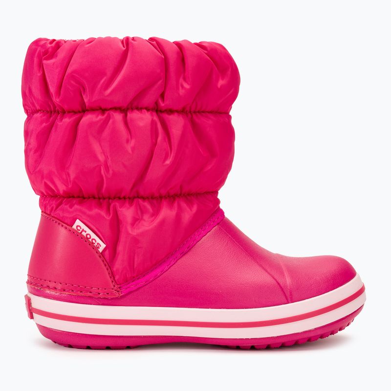 Crocs Winter Puff Bambini stivali da neve rosa confetto 2