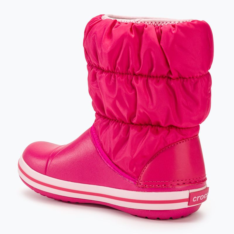 Crocs Winter Puff Bambini stivali da neve rosa confetto 3