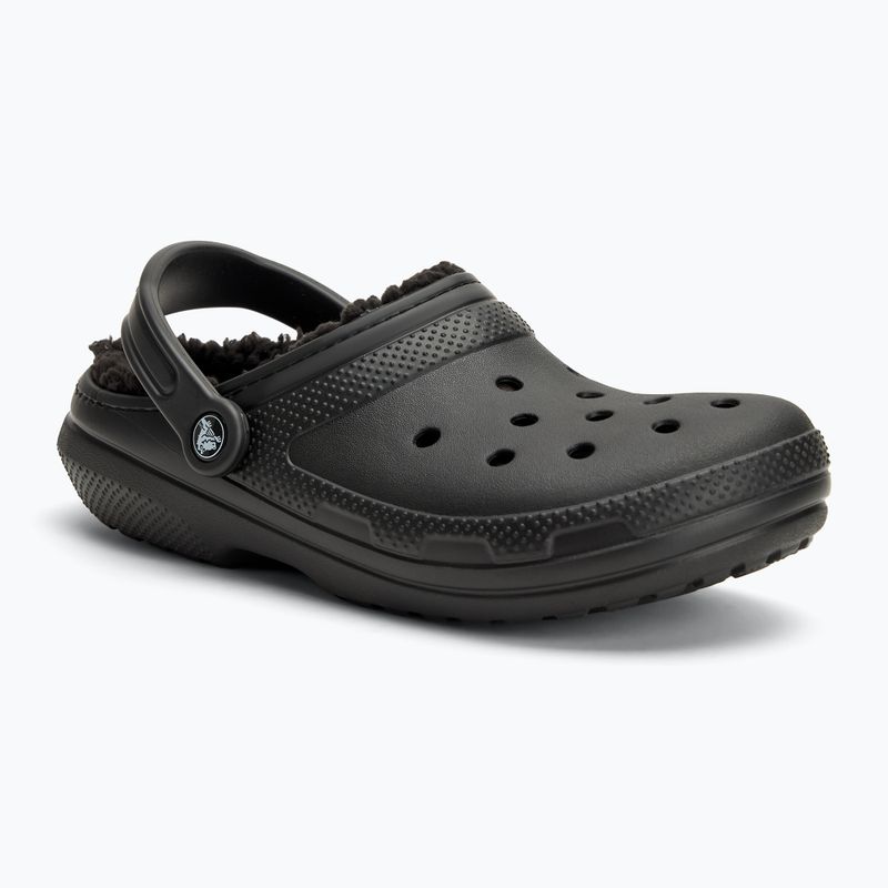 Crocs Classic Clog foderato Ciabatte nero/nero 2