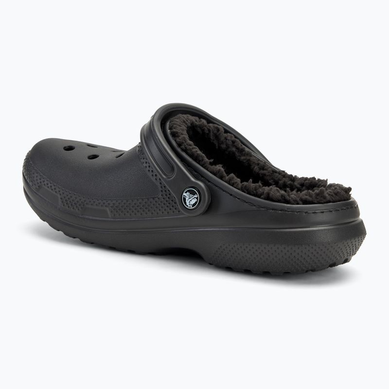 Crocs Classic Clog foderato Ciabatte nero/nero 4