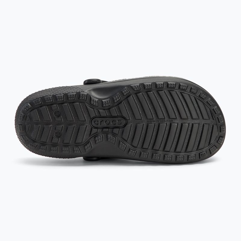 Crocs Classic Clog foderato Ciabatte nero/nero 5