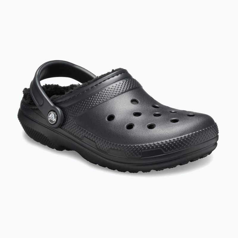 Crocs Classic Clog foderato Ciabatte nero/nero 9